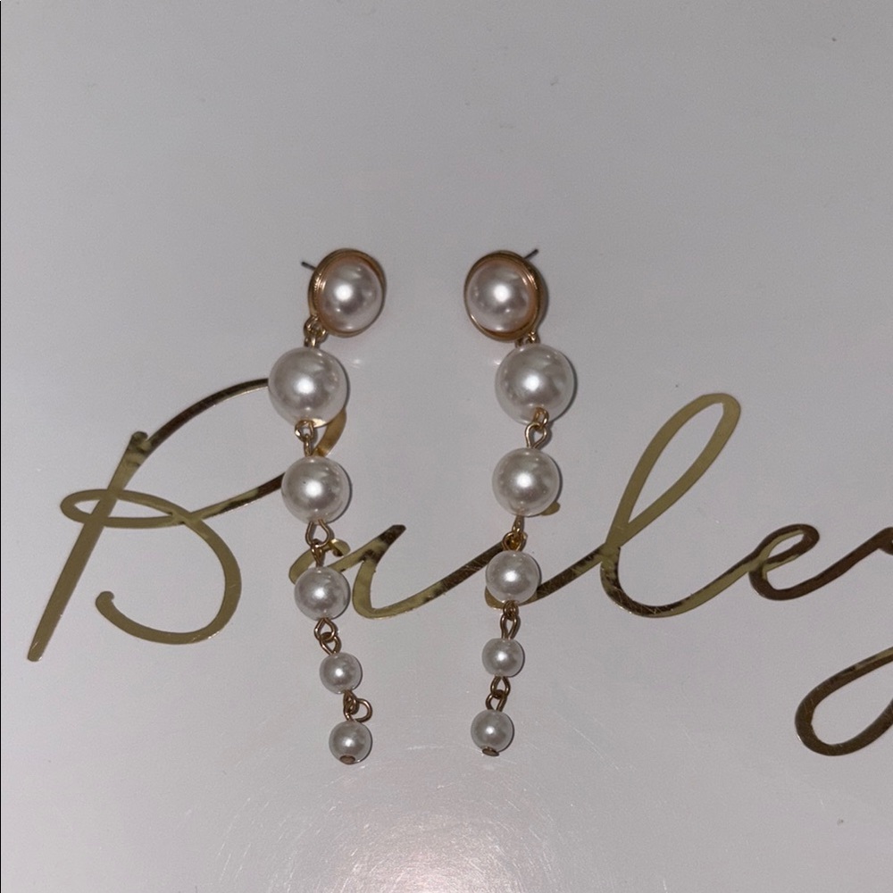 Boutique Pearl Drop Earrings